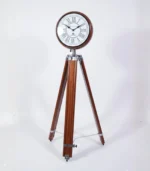 Premium Handcrafted Mango Wood Tripod Floor Clock - Image 2