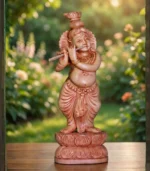 Premium Handcrafted Kadam Wood Lord Krishna Statue
