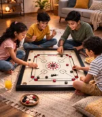 Premium Small Kikar Wood Carrom Board