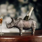 Majestic Rhinoceros Wine Chiller & Bottle Holder