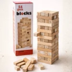 Classic Wooden Tumble Tower (54 Blocks)