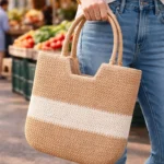 Handwoven Jute Tote Bag - Sustainable Fashion Bag