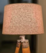 Premium Handcrafted Tripod Floor Lamp – Fabric Shade - Image 3
