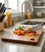 Authentic Neem Wood Cutting Board | Traditional Extra Large 15x10 Inch Chopping Block - Image 2