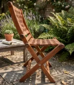 Handcrafted Maple Wood Folding Chair | Indoor & Outdoor Portable Seating - Image 2