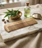 Premium Pure Neem Wood Comb for Men & Women | Anti-Static, Dandruff Control & Hair Growth