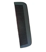 Premium Dark Walnut Wood Comb for Men & Women | Fine Tooth Anti-Static Wooden Hair Comb with Floral Engraving - Image 2