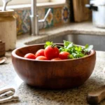 Handcrafted Premium Olive Wood Bowl – 5 Inch (Set of 3)