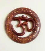 Premium Sheesham Wood Om Wall Hanging | Vastu & Temple Decor for Home and Office - Image 2